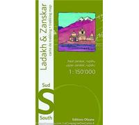 Carte de randonnée - Sud du Ladakh et du Zanskar (Inde) | Olizane