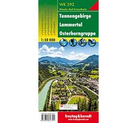 Carte de randonnée : Tennengebirge, Lammertal, Gosaukamm