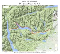 Carte de randonnée - The Great Trossachs Path & Forest XT40 | Harvey Maps - National Trail maps