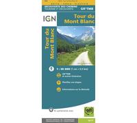 Carte de randonnée - Tour du Mont Blanc | IGN