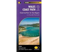 Carte de randonnée - Wales Coast Path 2 : Caernarfon to Cardigan Including Llyn Peninsula - XT40 | Harvey Maps - National Trail maps
