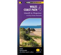 Carte de randonnée - Wales Coast Path 4 XT40 | Harvey Maps - National Trail maps