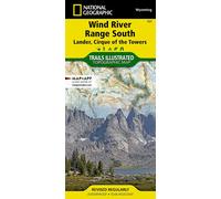Carte de randonnée - Wind River Range South Lander, Cirque des tours | National Geographic