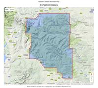 Carte de randonnée - Yorkshire Dales XT40 BMM | Harvey Maps - British Mountain