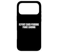 Carte de Rapport en Attente de Panique - Motif école Amusante Coque pour iPhone 17 Pro Max