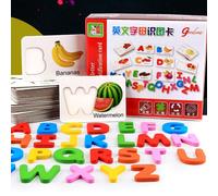 Carte De Reconnaissance Des Lettres Anglaises Abc, Puzzle Numérique, Jouets En Bois, Apprentissage Précoce, Alphabet, Chiffres, Puzzle Éducatif