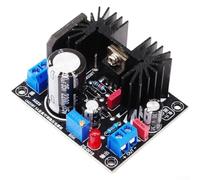 Carte de régulation réglable montable sur circuit imprimé compatible LM317 LM338T LT1083CP Large tension d'entrée 1,5 V-30 V 7 A Dissipateur thermique en aluminium à courant élevé Noir 60 x 48 x 30 mm