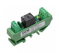 Carte de relais Din Rail 1 canal, Module de relais 5V 12V 24V 48V 110V 230V avec Interface relais électromagnétique NPN PNP(FY-T731-24VACDC)