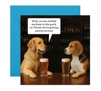 Carte de relation hilarante - « Pretty Serious » - Carte de vœux amusante pour lui, elle, homme, femme, bébé, conjoint, partenaire, couple - Pour anniversaire ou Saint-Valentin