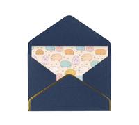 Carte de remerciement colorée en forme de cochon mignon 10,2 x 15,2 cm pour mariage, fête prénatale, remerciement, enterrement de vie de jeune fille, anniversaire d'affaires.