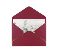 Carte de remerciement « Merry Christmas with Happy Snowman Thank You » - 10,2 x 15,2 cm - Pour mariage, fête prénatale, remerciement, enterrement de vie de jeune fille, anniversaire