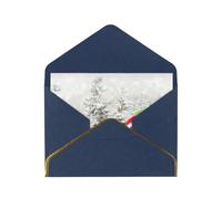 Carte de remerciement « Merry Christmas with Happy Snowman Thank You » - 10,2 x 15,2 cm - Pour mariage, fête prénatale, remerciement, enterrement de vie de jeune fille, anniversaire