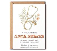 Carte de remerciement pour instructeur clinique, carte d'appréciation des | Carte d'appréciation des soins de santé pour les étudiants en sciences infirmières, les mentors médicaux