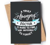 Carte de remerciement pour médecin. Superbe carte d'appréciation et de gratitude pour homme ou femme pour toutes les occasions : anniversaire, retraite, remise de diplôme ou juste comme ça.