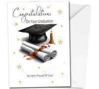 Carte de remise de diplôme, « Congratulations on Your Graduation, Well Done. So Very Proud of You », cartes de remise de diplôme pour femme ou homme