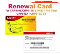 Carte de renouvellement LAUNCH®, mise à jour d'un an, processus de mise à niveau simple, mise à jour d'un an