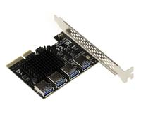 Carte de réplication PCIe 4x vers 4 ports par liaisons USB3 - BANDE PASSANTE 20G