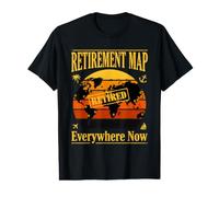 Carte de Retraite à la Retraite Partout Maintenant T-Shirt Graphique avec Valeur
