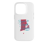Carte de Rhode Island Vintage vieillie née au Rhode Island Coque pour iPhone 14 Pro