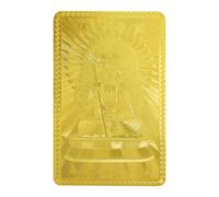 Carte de richesse, carte dorée Dieu, breloque énergie positive, richesse, attraction, spirituelle, symbole de réussite, prospérité, décoration de portefeuille pour amis, collègues