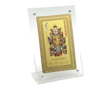 Carte de richesse pour le Nouvel An chinois, souvenir en cuivre - Carte de bénédiction spirituelle, pour réussir l' de la chance, le succès pour sac, voyage, famille, vacances