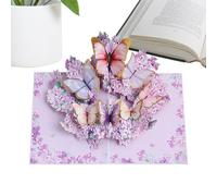 Carte de Saint-Valentin 3D, motif papillon et, 15 x 15 cm, décoration en papier vintage, accessoire de vacances, carte sur le thème de l'amour, pour, famille, amis, mère, sœur, fille