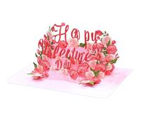 Carte de Saint-Valentin avec enveloppe, fournitures de vœux pour mari, épouse, homme, femme, anniversaire de mariage, Saint-Valentin