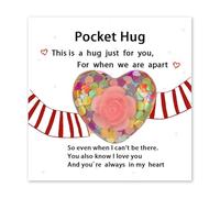 - Carte de Saint-Valentin de 8,5 x 5,5 cm, excellent savoir-faire | Souvenir de relation longue distance avec design polyvalent, cœur en verre pour femmes, petites-filles