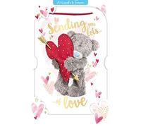 Carte de Saint-Valentin holographique 3D avec inscription « Love Me To You »
