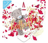 Carte de Saint-Valentin holographique 3D Give Me Butterflies Me to You