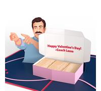 Carte de Saint-Valentin Lovepop pour elle et lui - Carte de vœux pop-up 3D Ted Lasso - Plus doux que des biscuits - 5"" x 7"" - Carte vierge et e