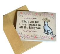 Carte de Saint-Valentin médiévale avec illustrations à l'ancienne et dictons amusants pour les amateurs d'histoire, gestes d'amour mémorables, décoration de fête à thème