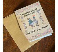 Carte de Saint-Valentin médiévale, carte de Saint-Valentin médiévale amusante avec manuscrit lumineux avec enveloppes, cadeau de Saint-Valentin insolite pour partenaire, amis et amateurs d'art