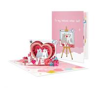 Carte de Saint-Valentin pop-up 3D pour lui, elle, cartes d'anniversaire pour mari, épouse - Idéal pour Noël, Saint-Valentin, fiancée, partenaire, carte de vœux pour un être cher/anniversaire, 16 x 21