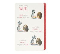 Carte de Saint-Valentin pour épouse - Lady & The Tramp romantique Carte pour la Saint-Valentin