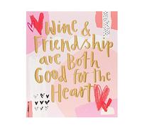 Carte de Saint-Valentin pour une amie - Idéale pour la fête des Galentines, pour la meilleure amie - Vin et amitié