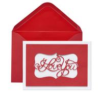 Carte de Saint-Valentin romantique en papyrus (de tout mon cœur)