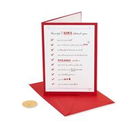 Carte de Saint-Valentin romantique Papyrus (juste pour commencer)