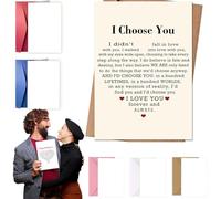 Carte de Saint-Valentin romantique pour lui, elle, choisissez vous, carte de Saint-Valentin pour mari, épouse, petit ami, petite amie, couples, carte « I Choose You Love » pour mari et femme