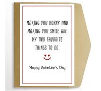 Carte de Saint-Valentin sexy pour lui, carte d'anniversaire coquine pour mari, petit ami, My Two Favorite Things to Do.