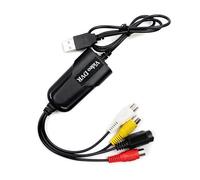 Carte de saisie vidéo USB 2.0 - Signaux monocanaux - Capture et enregistrement pour ordinateur - Carte vidéo simple avec logiciel d'édition