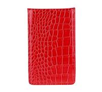 Carte de Score de Golf, Porte Carte Scores Etui en PU Cuir Support Couverture de Carte de Score de avec Carte de Score et Crayon Accessoires Golfs.(Rouge)