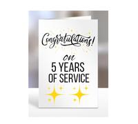 Carte de service de 5 ans, pour employé, collègue, patron, manager, superviseur, cadeau, anniversaire de travail, cadeaux pour homme, femme, lui, elle, félicitations pour 5e anniversaire A5-77_6