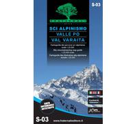 Carte de ski de randonnée n° 3 - Vallée du Pô & Vallée Varaita | Fraternali - 1/25 000