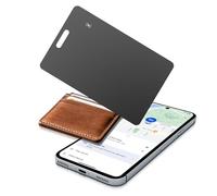 Carte de suivi de portefeuille fine pour Android, carte de suivi intelligente sans fil rechargeable compatible avec Google Mon appareil (Android uniquement), pour valises/sacs, noir