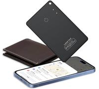 Carte de Suivi de Portefeuille KeySmart SmartCard, Compatible avec l'application Apple Find My, Recherche d'objet pour étiquette de Bagage, Passeport, Argent 1 Pack