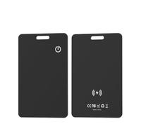 Carte de suivi pour portefeuille, localisation GPS ultra fine, étiquette intelligente anti-perte pour smartphone, appareil compatible Bluetooth, chargement sans fil (noir mat)