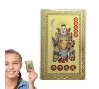 Carte de Tai Sui 2025, carte de bénédiction du serpent Taisui, carte de bénédiction 2025, amulette de carte dorée Sui qui élimine le mal, apporte chance et bonheur, décoration de portefeuille