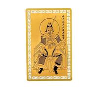 Carte de Tai Sui 2026 chinoise en cuivre doré portable à collectionner - Carte de bon augure | Pour homme, femme, jeune, papa, épouse, mari, fils, fille, famille, amis, collègues de travail