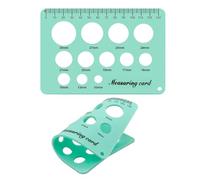 Carte de taille de bride de tire-lait : guide de taille du mamelon, outil de mesure d'ajustement réutilisable, gabarit de jauge portable, échelle facile à lire | Aide pratique